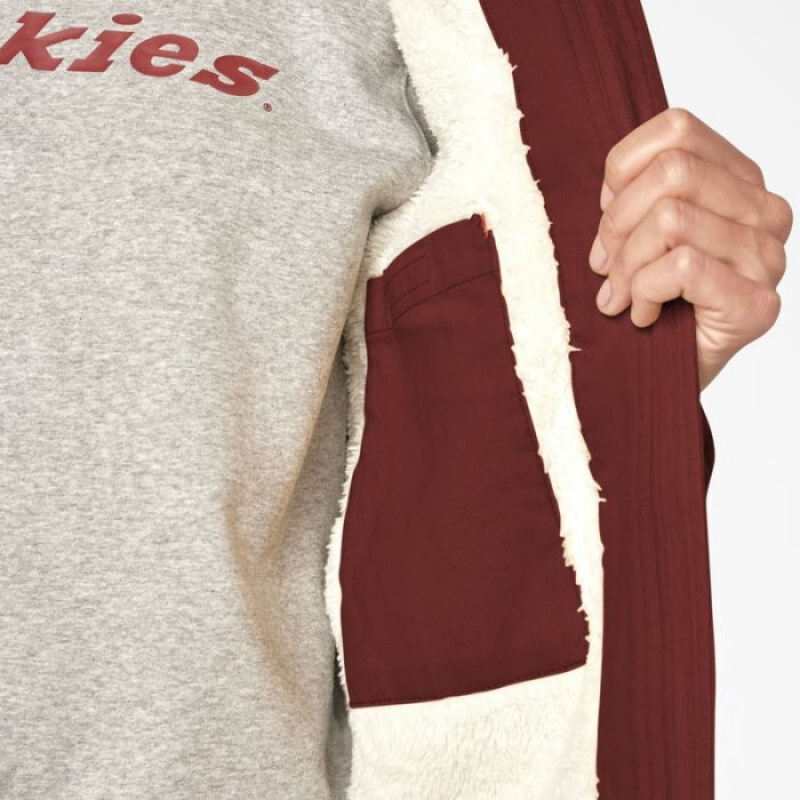 Dickies Fleece Captusite Duck Panza Jacket Rosii Inchis | PSDY7180