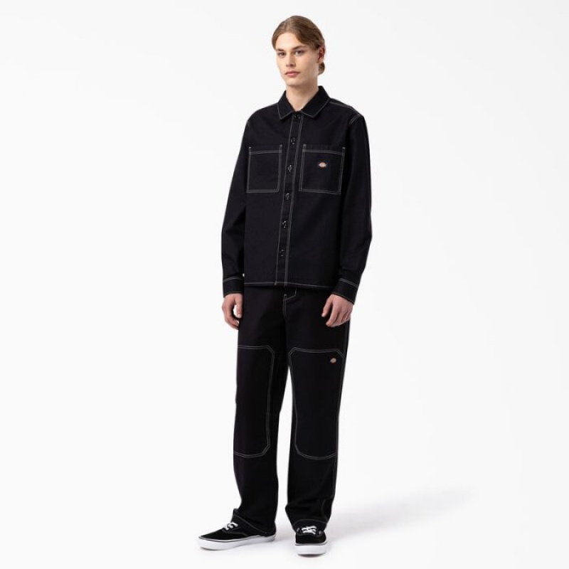 Dickies Florala Relaxed Fit Double Knee Pants Negrii | XJOS8265