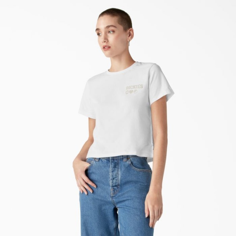 Dickies Grafice T-Shirt Albi | GIWD3030