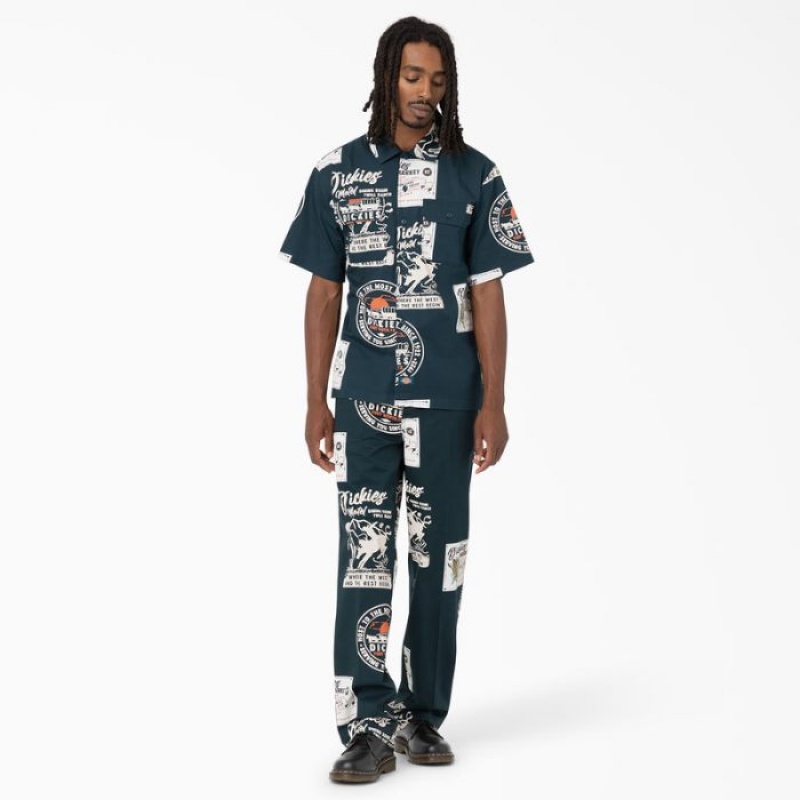 Dickies Greensburg Relaxed Fit Pants Albastru Deschis | XSJH0415