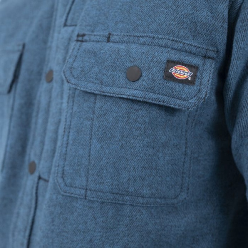 Dickies Heavyweight Brawny Flannel Shirt Negrii | WDRG7906