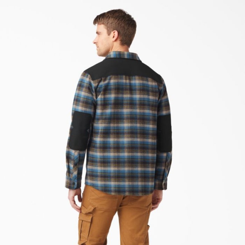 Dickies Heavyweight Brawny Flannel Shirt Southern Fall Plaid | FZCZ7124