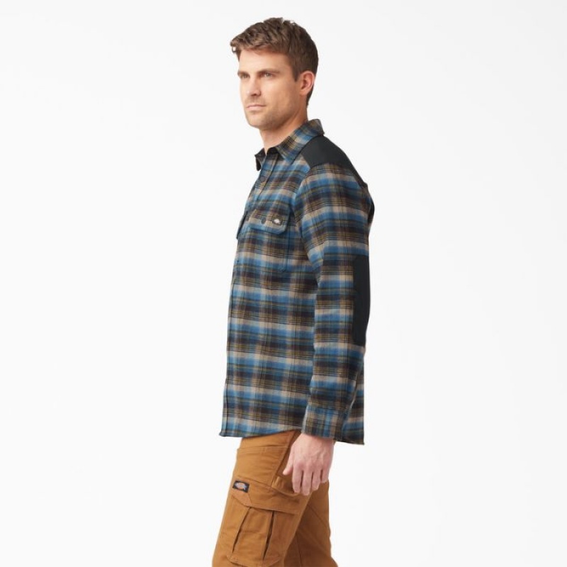 Dickies Heavyweight Brawny Flannel Shirt Southern Fall Plaid | FZCZ7124
