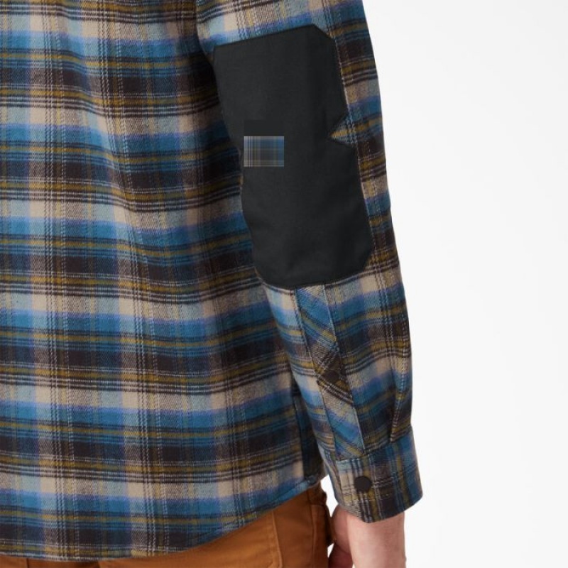 Dickies Heavyweight Brawny Flannel Shirt Southern Fall Plaid | FZCZ7124