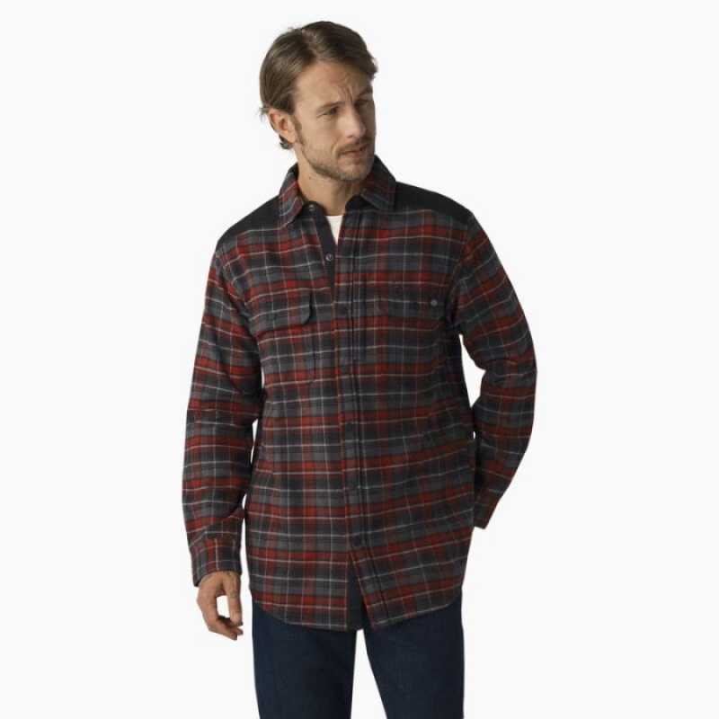 Dickies Heavyweight Brawny Flannel Shirt Visinii | RFWD5698
