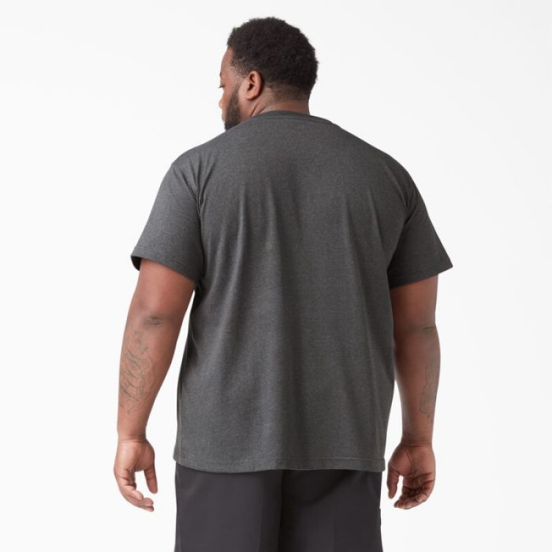 Dickies Heavyweight Heathered Scurte Sleeve Pocket T-Shirt Gri | TJCI2205
