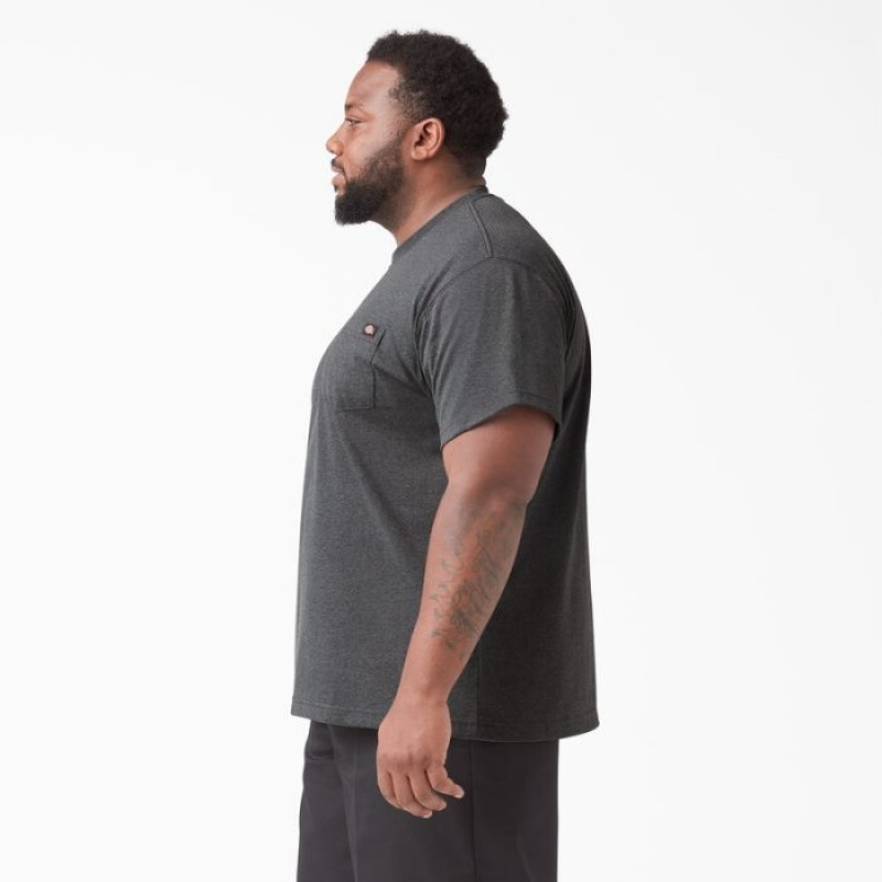 Dickies Heavyweight Heathered Scurte Sleeve Pocket T-Shirt Gri | TJCI2205