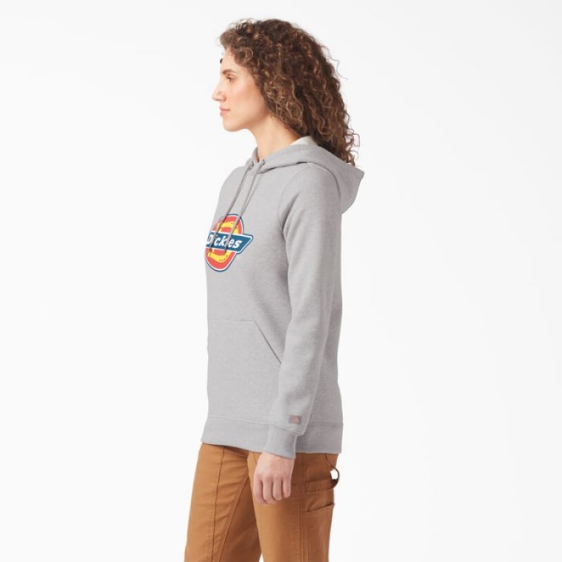Dickies Heavyweight Logo Pullover Gri | GWJL6236
