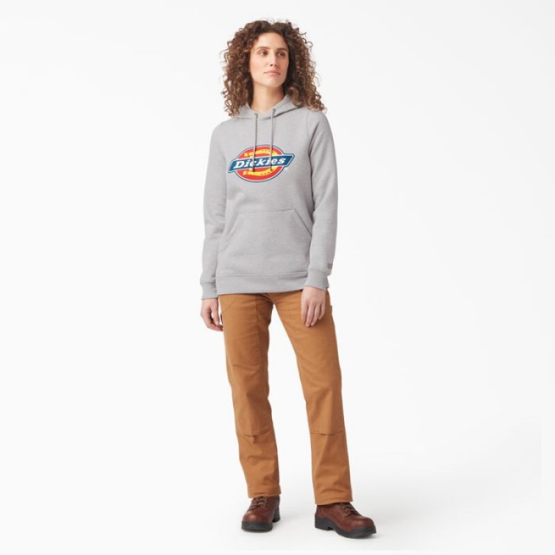 Dickies Heavyweight Logo Pullover Gri | GWJL6236