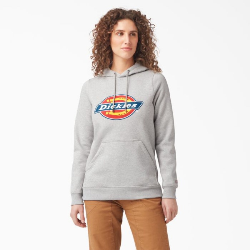 Dickies Heavyweight Logo Pullover Gri | GWJL6236