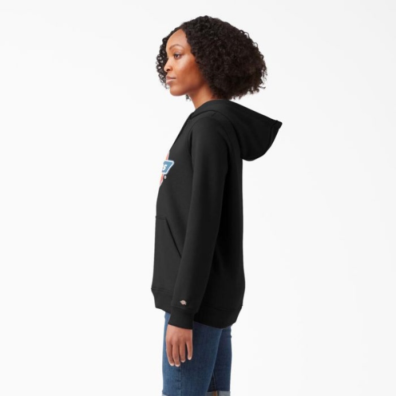 Dickies Heavyweight Logo Pullover Negrii | QZPW1470