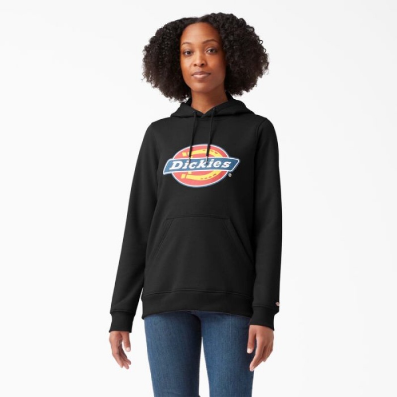 Dickies Heavyweight Logo Pullover Negrii | QZPW1470