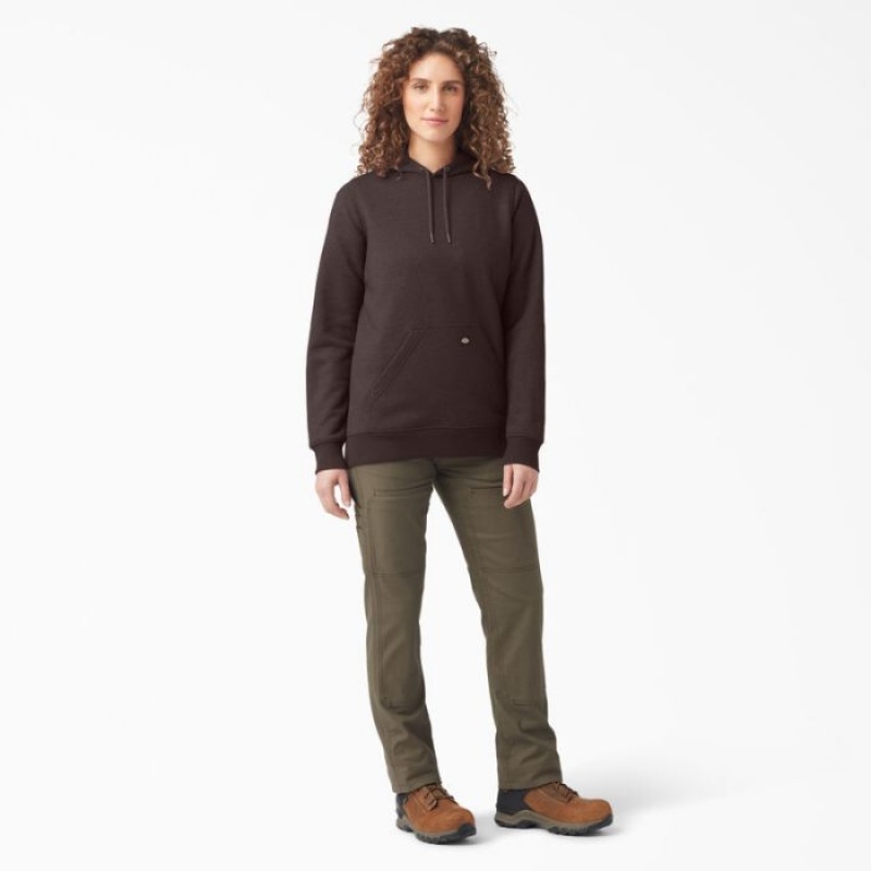 Dickies Heavyweight Logo Sleeve Pullover Ciocolata Maro | GLWY6178
