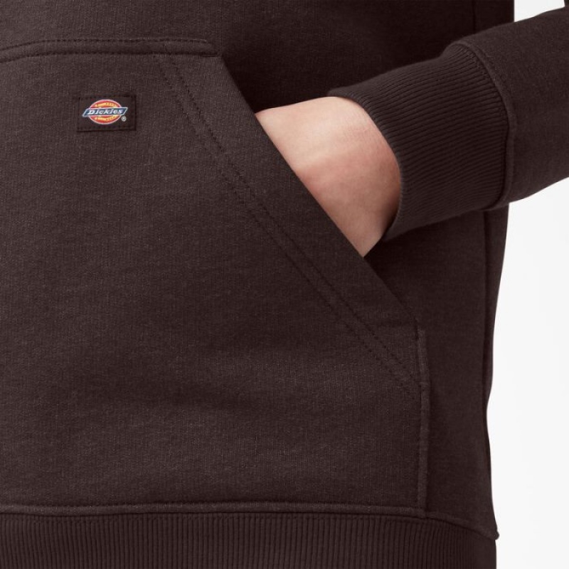 Dickies Heavyweight Logo Sleeve Pullover Ciocolata Maro | GLWY6178