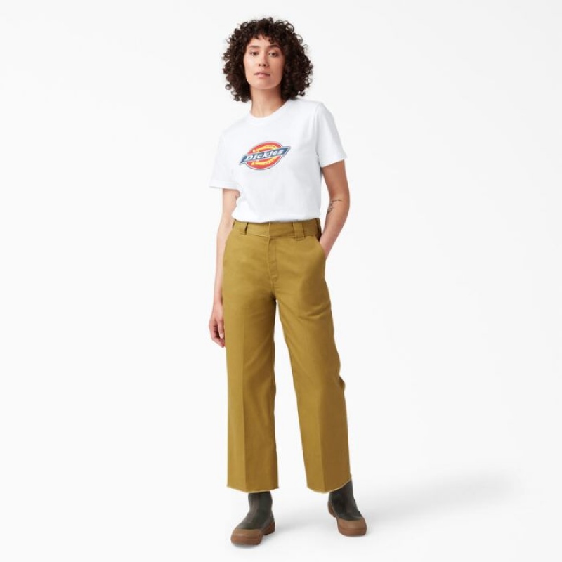 Dickies Heavyweight Logo T-Shirt Albi | SEAZ1498