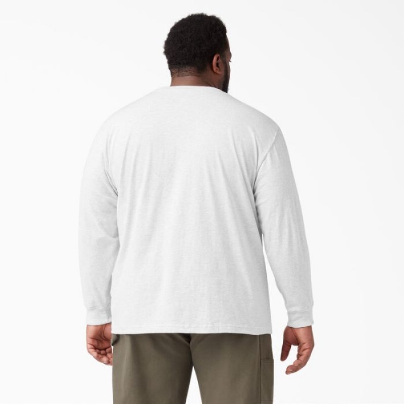 Dickies Heavyweight Long Sleeve Pocket T-Shirt Gri | FGYY4763