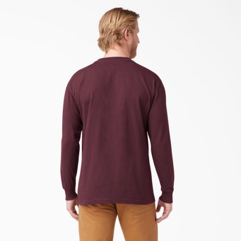 Dickies Heavyweight Long Sleeve Pocket T-Shirt Visinii | EZFI0270
