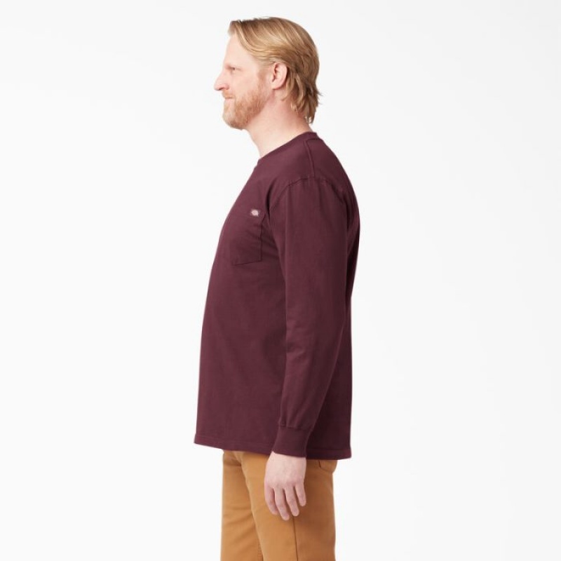 Dickies Heavyweight Long Sleeve Pocket T-Shirt Visinii | EZFI0270