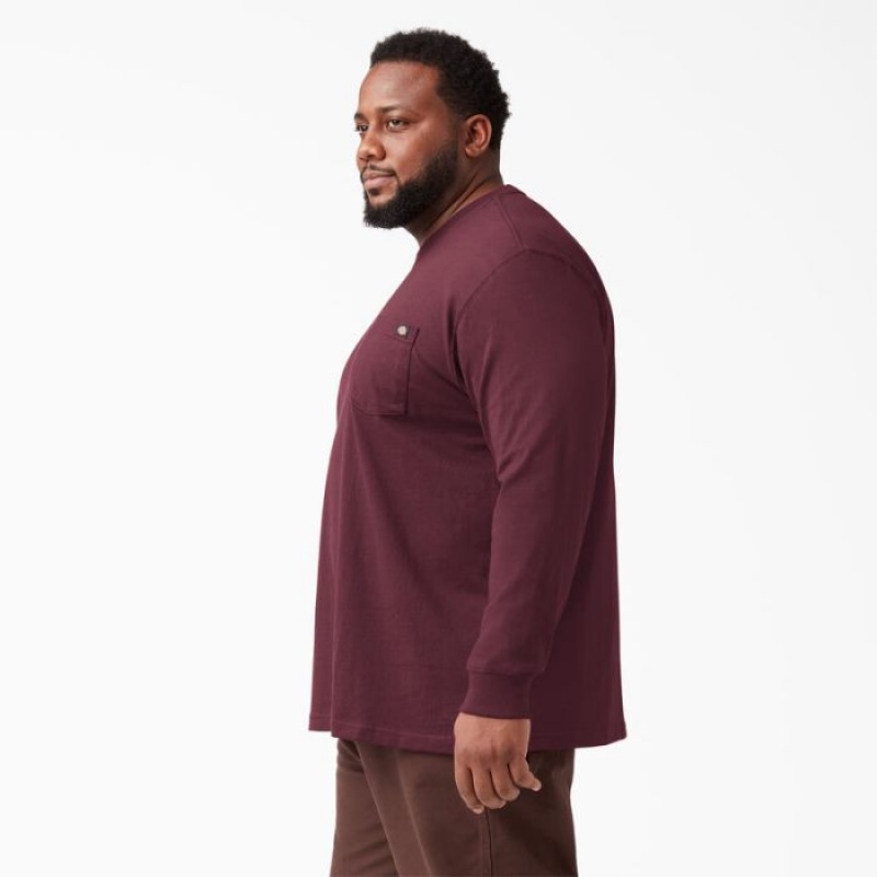 Dickies Heavyweight Long Sleeve Pocket T-Shirt Visinii | EZFI0270