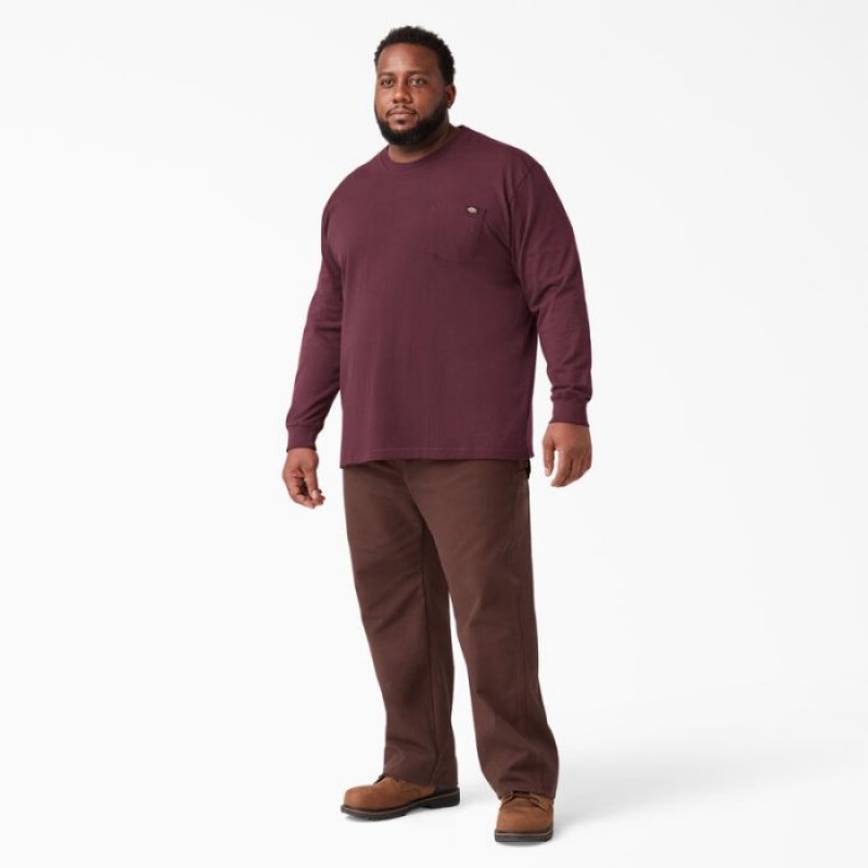 Dickies Heavyweight Long Sleeve Pocket T-Shirt Visinii | EZFI0270