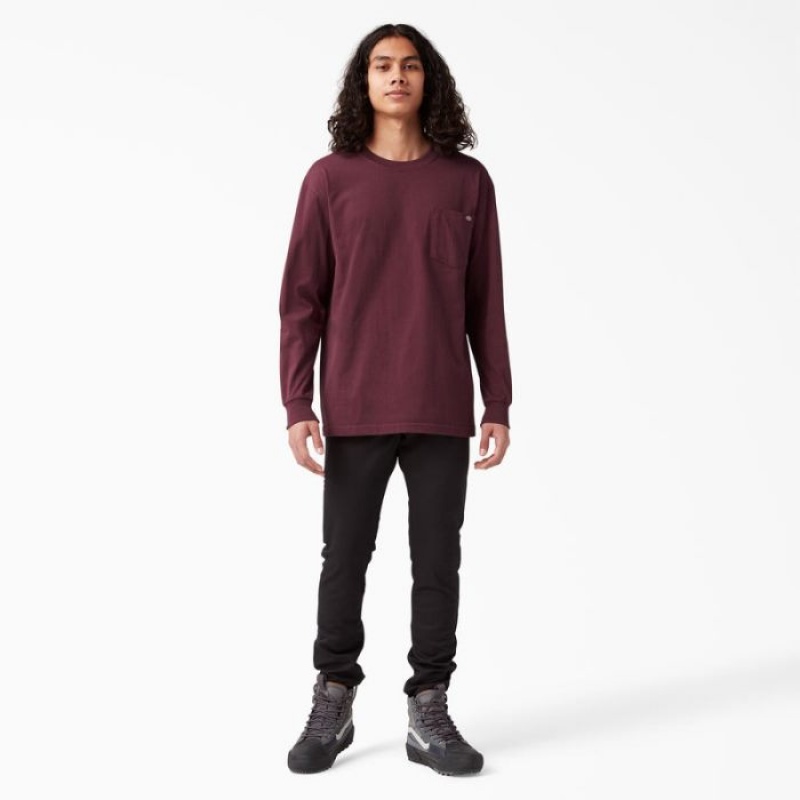 Dickies Heavyweight Long Sleeve Pocket T-Shirt Visinii | EZFI0270