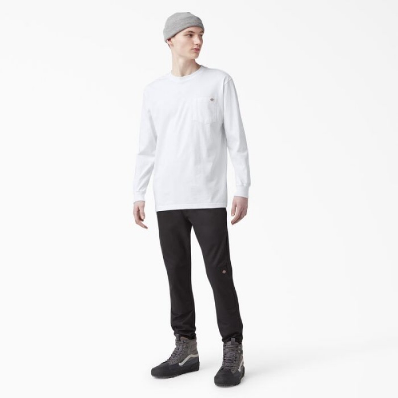 Dickies Heavyweight Long Sleeve Pocket T-Shirt Albi | AWIA7656