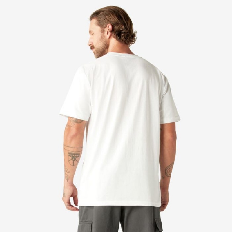 Dickies Heavyweight Scurte Sleeve Pocket T-Shirt Albi | SCWD4632