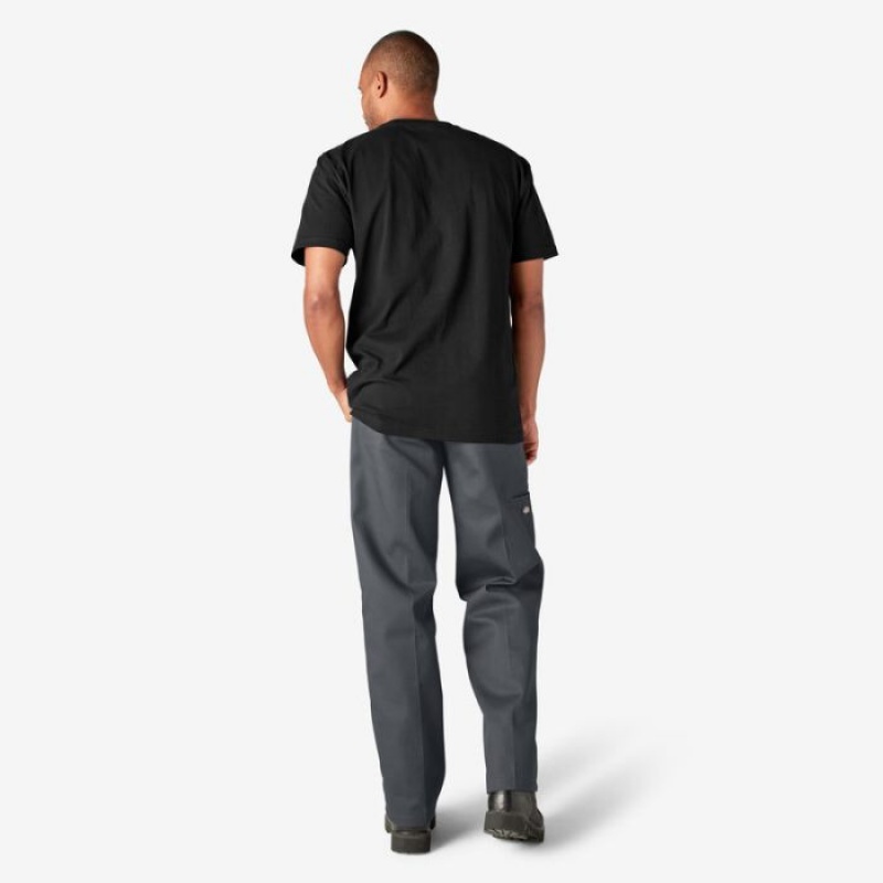 Dickies Heavyweight Scurte Sleeve Pocket T-Shirt Negrii | HZUQ7036