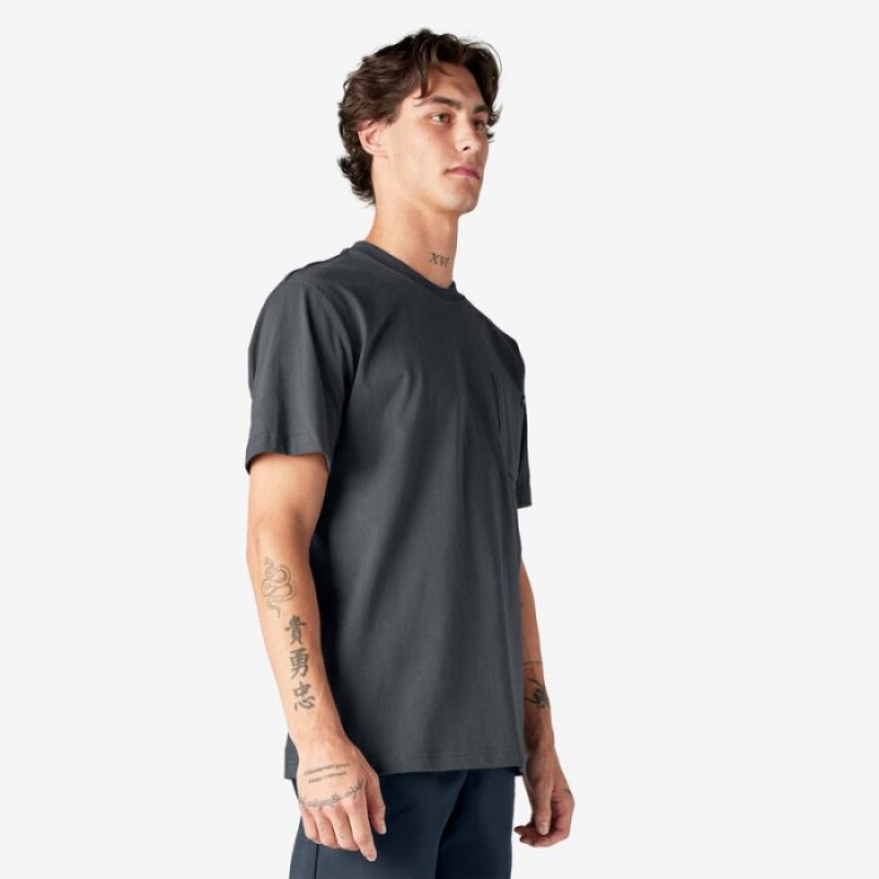 Dickies Heavyweight Scurte Sleeve Pocket T-Shirt Gri | UNHV9535