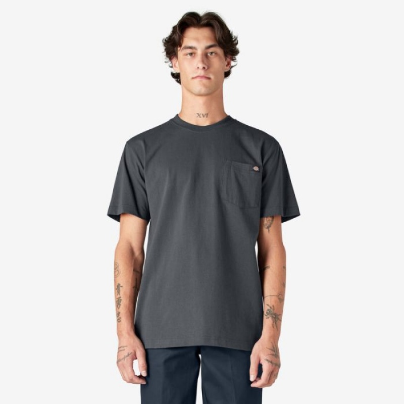 Dickies Heavyweight Scurte Sleeve Pocket T-Shirt Gri | UNHV9535