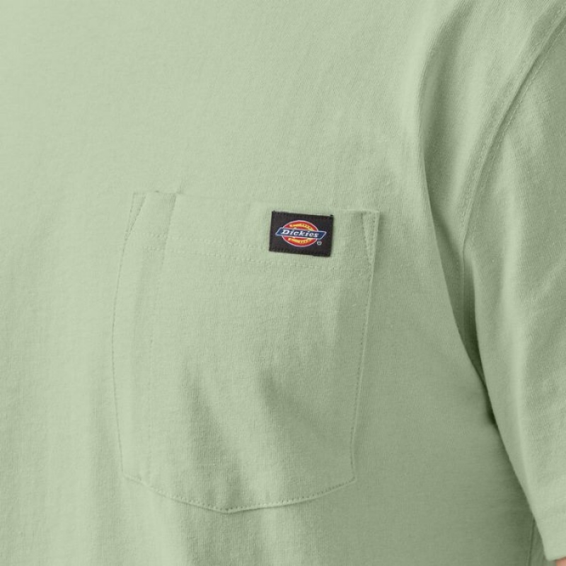 Dickies Heavyweight Scurte Sleeve Pocket T-Shirt Verzi | ENRP7328