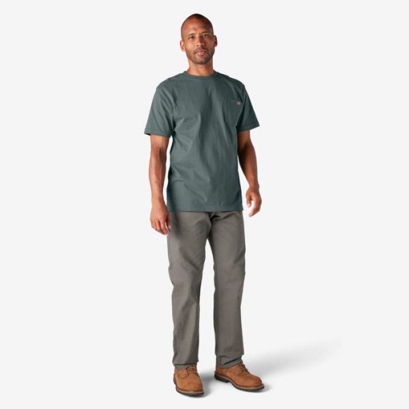 Dickies Heavyweight Scurte Sleeve Pocket T-Shirt Verzi | EEQO0729