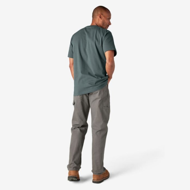 Dickies Heavyweight Scurte Sleeve Pocket T-Shirt Verzi | EEQO0729