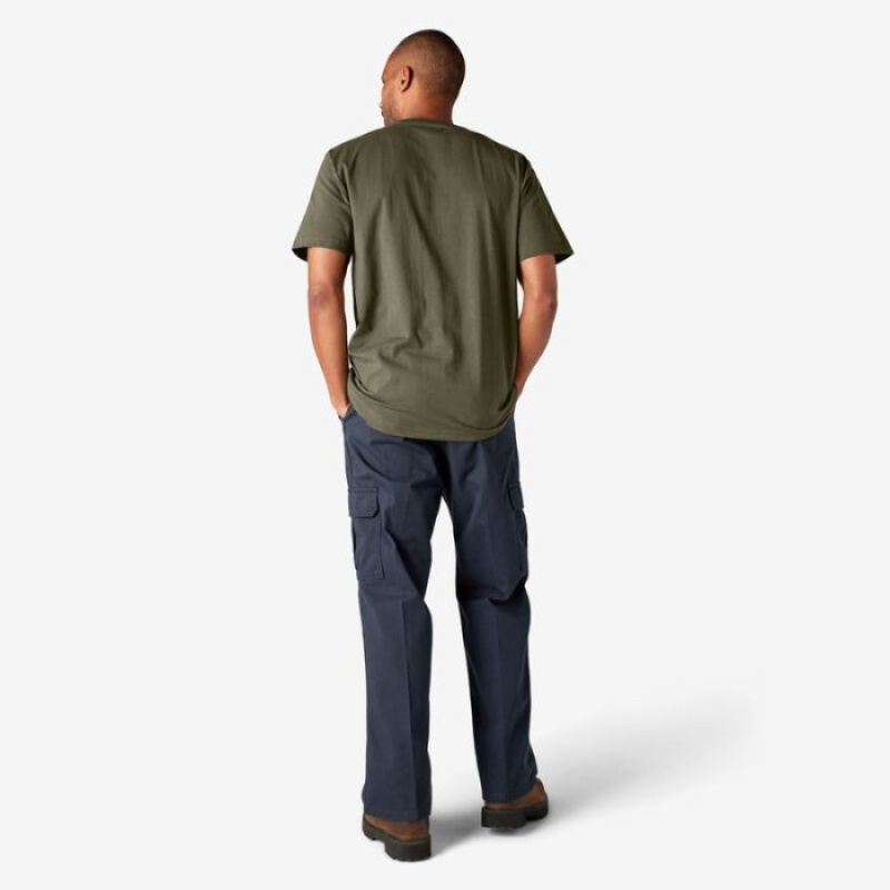 Dickies Heavyweight Scurte Sleeve Pocket T-Shirt Verzi | OHPD4955