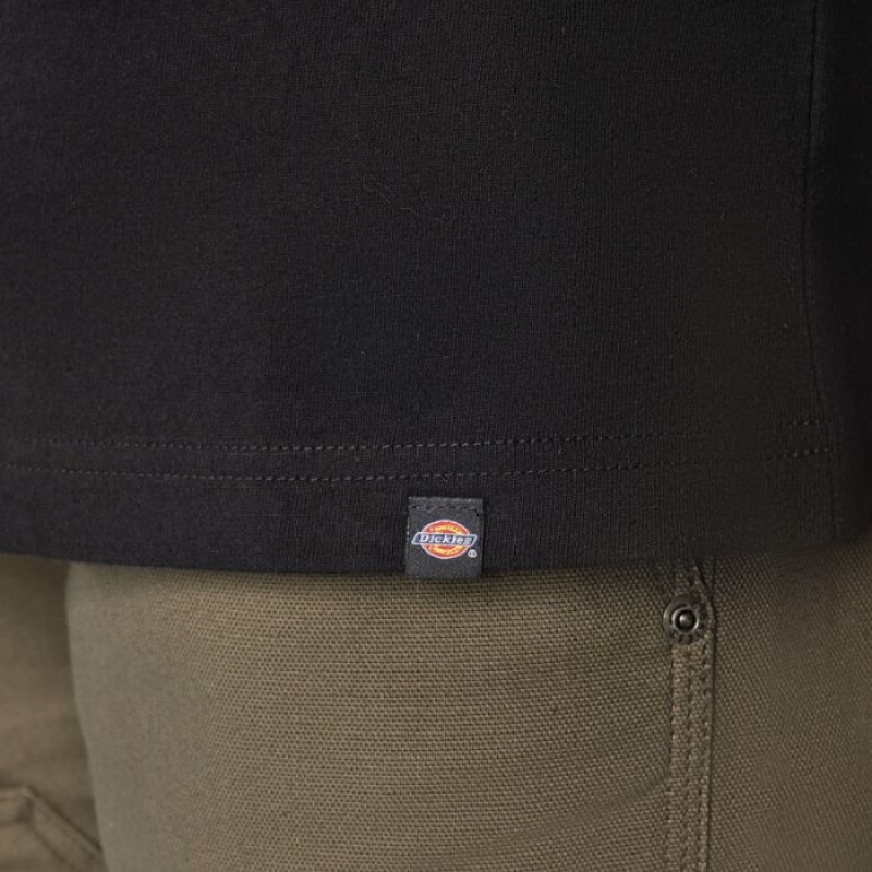 Dickies Heavyweight Workwear Grafice T-Shirt Negrii | AWPL3665