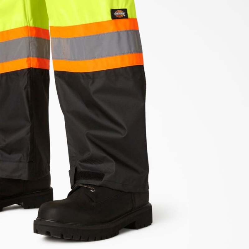 Dickies Hi Vis 2-Piece Protecție Rain Suit Galbeni | XMUK0054