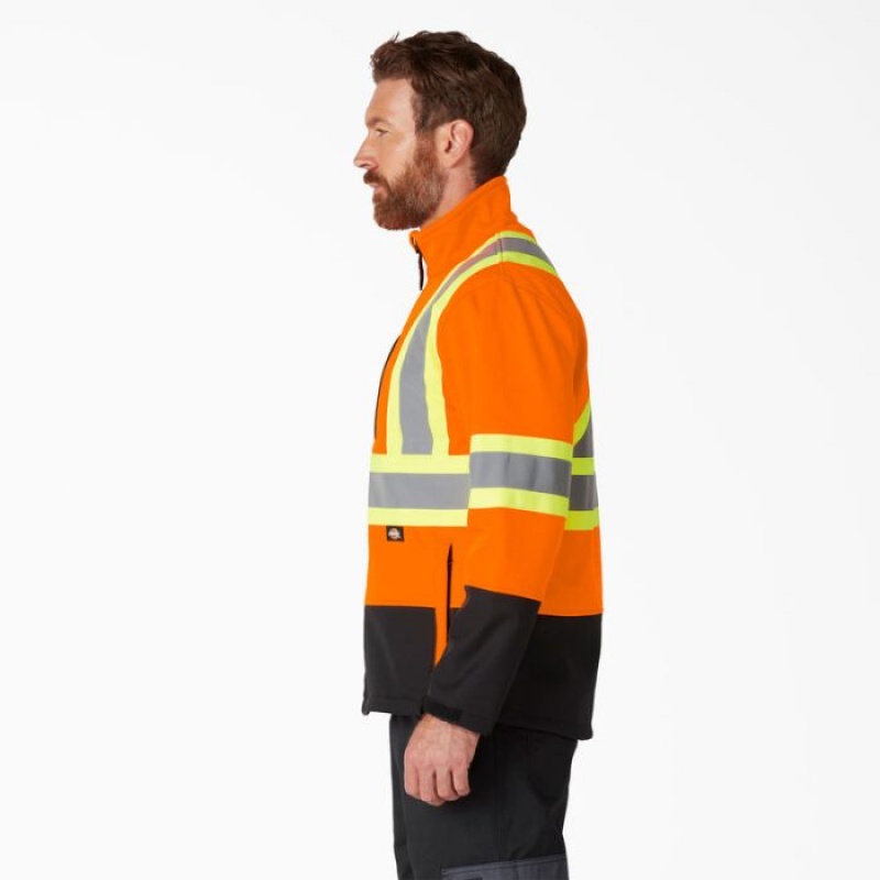 Dickies Hi Vis Protecție Softshell Jacket Portocalii | ERHC2688