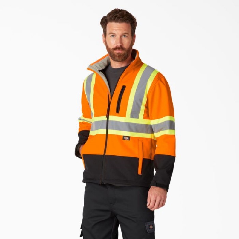 Dickies Hi Vis Protecție Softshell Jacket Portocalii | ERHC2688
