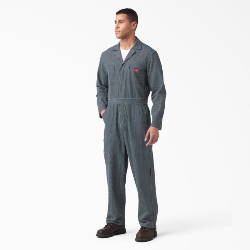 Dickies Hickory Stripe Coveralls Stripes | FIEF8665