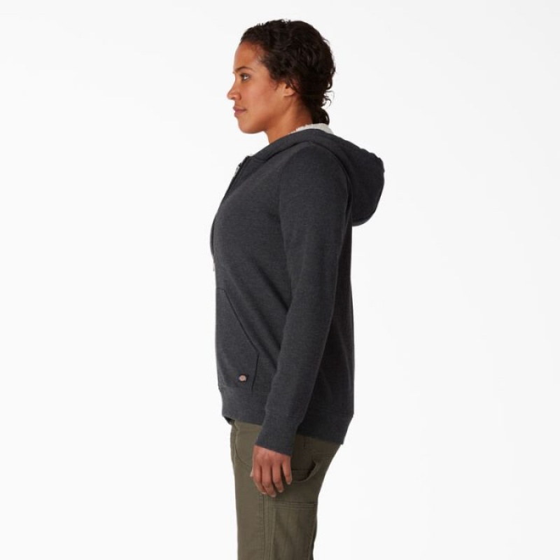 Dickies High Pile Fleece Captusite Hoodie Negrii | LNBS7228