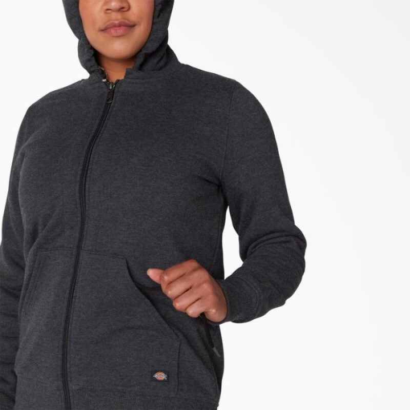 Dickies High Pile Fleece Captusite Hoodie Negrii | LNBS7228