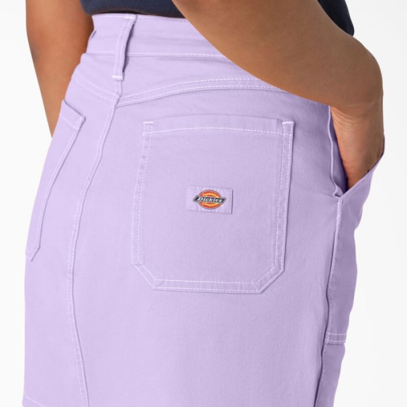 Dickies High Waisted Carpenter Skirt Violet Roz | OXWP4090