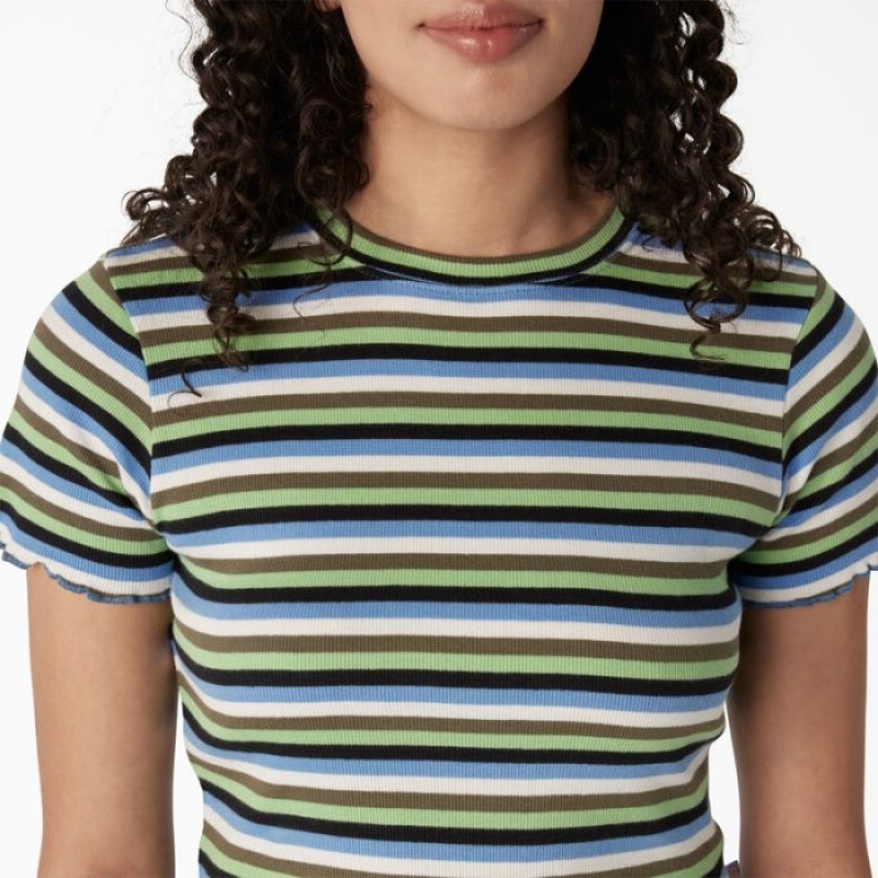 Dickies In Dungi Cropped Baby T-Shirt Verde Menta | GEYW5142