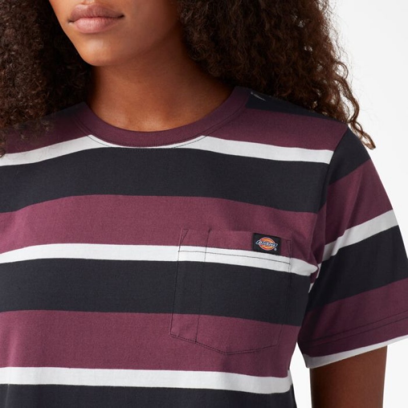 Dickies In Dungi Cropped Pocket T-Shirt Visinii | JNRU9576