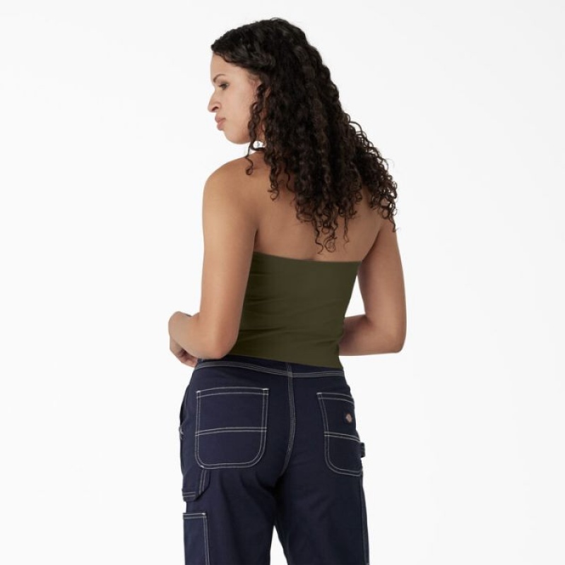 Dickies Knit Tube Top Verzi | OTZD5747