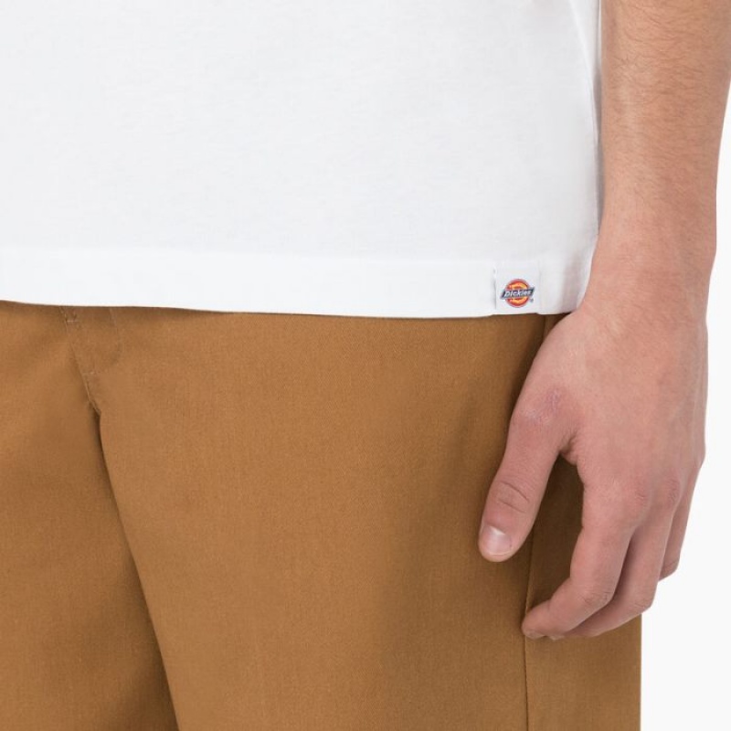 Dickies Leesburg Scurte Sleeve T-Shirt Albi | MCFX3609