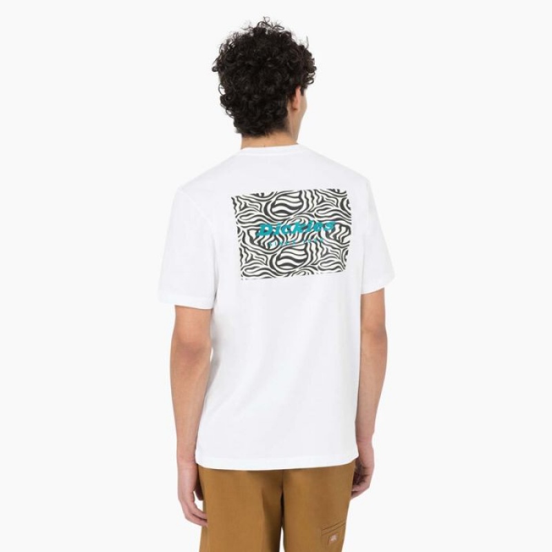 Dickies Leesburg Scurte Sleeve T-Shirt Albi | MCFX3609
