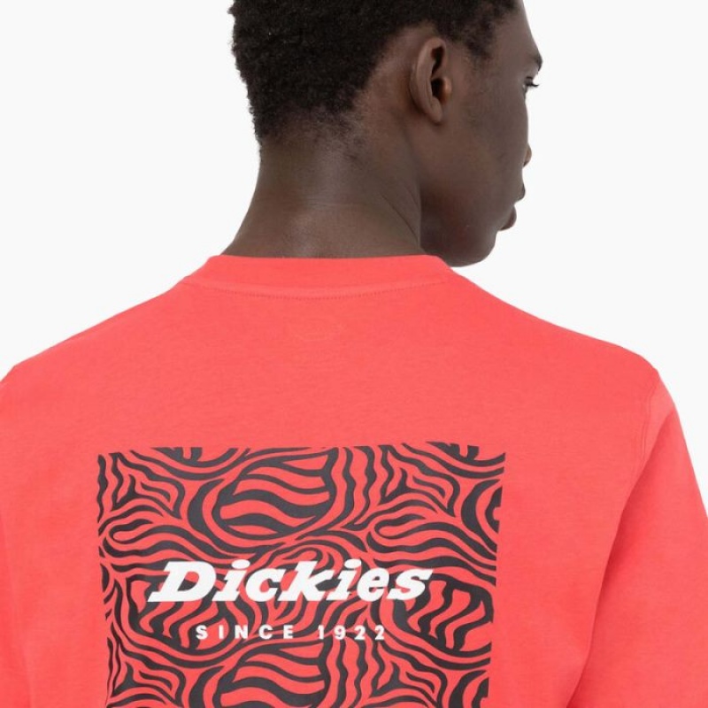 Dickies Leesburg Scurte Sleeve T-Shirt Bittersweet | YVES7467