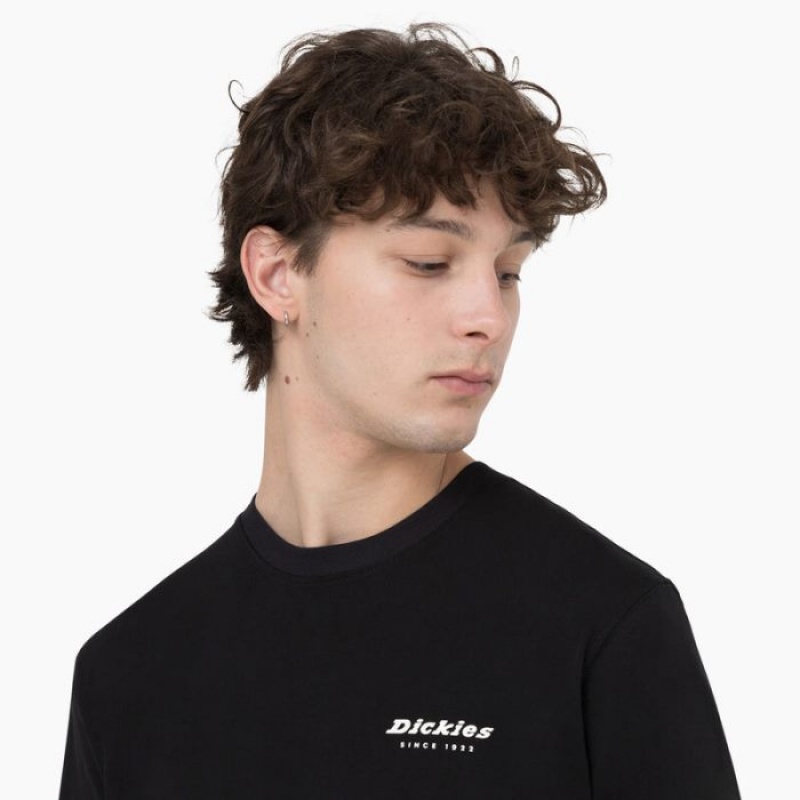 Dickies Leesburg Scurte Sleeve T-Shirt Negrii | GMYT2579