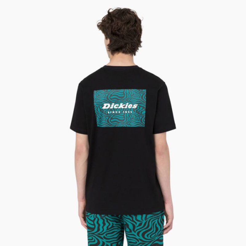 Dickies Leesburg Scurte Sleeve T-Shirt Negrii | GMYT2579